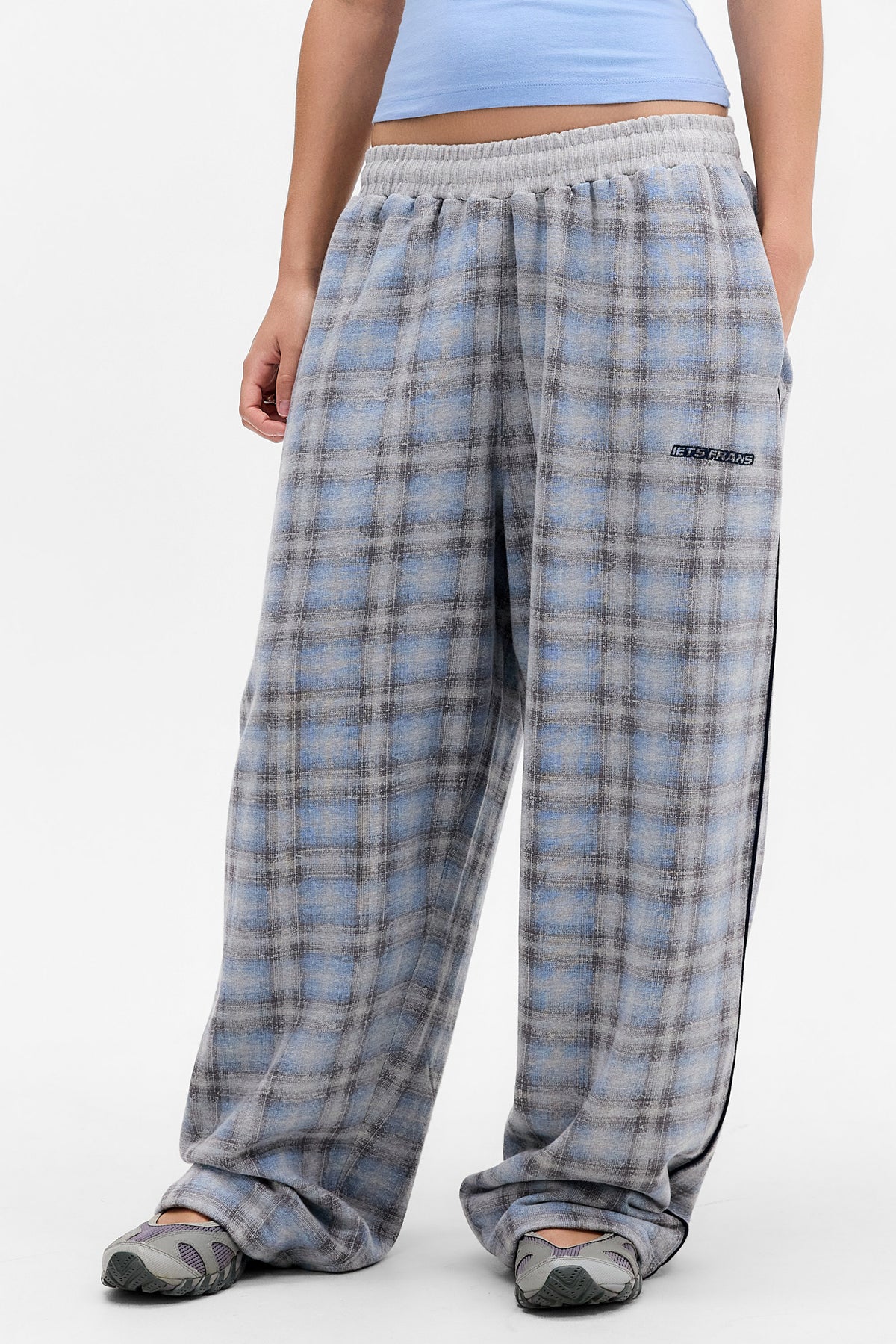 Pantaloni in felpa - Grey + Blue