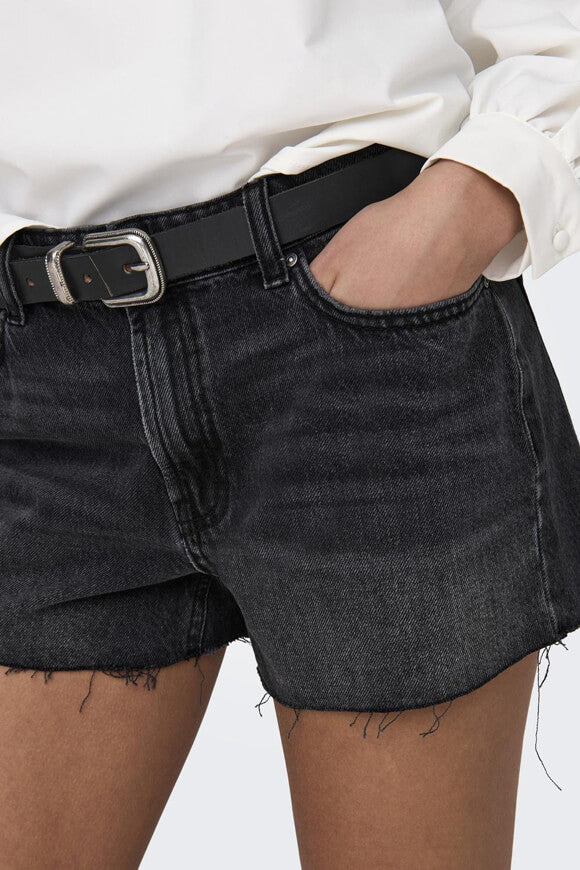 Denim shorts - Washed Black