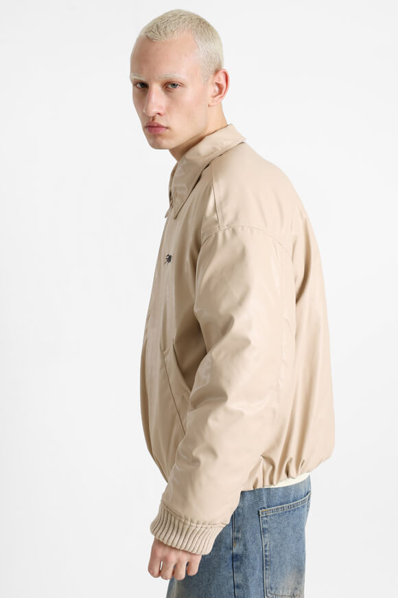 Veste en similicuir Bomber - Beige