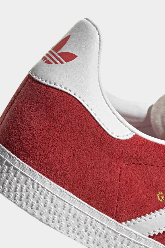 Gazelle Sneaker - Better Scarlet + Footwear White + Gold Metallic