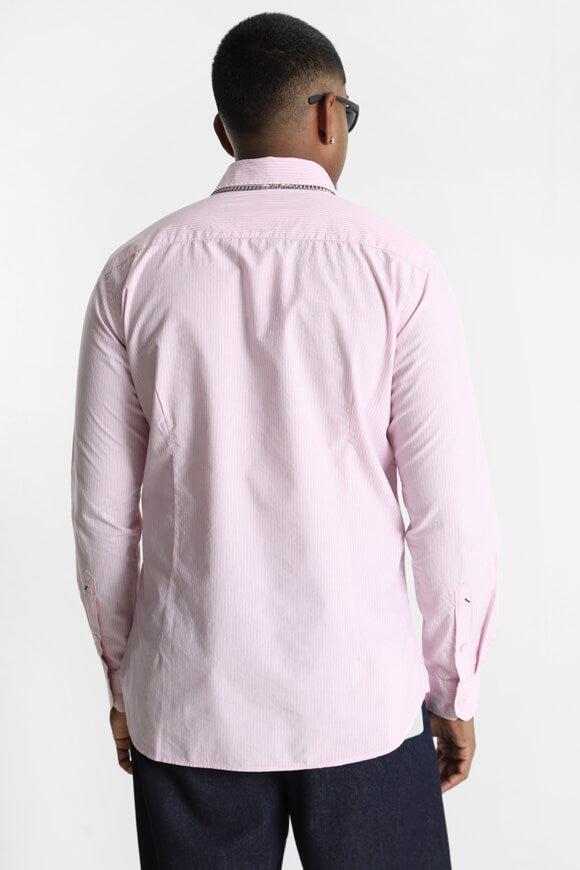 Zed Hemd - Light Pink + White