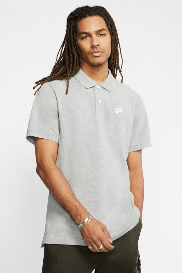 Poloshirt - Dunkelgrau meliert