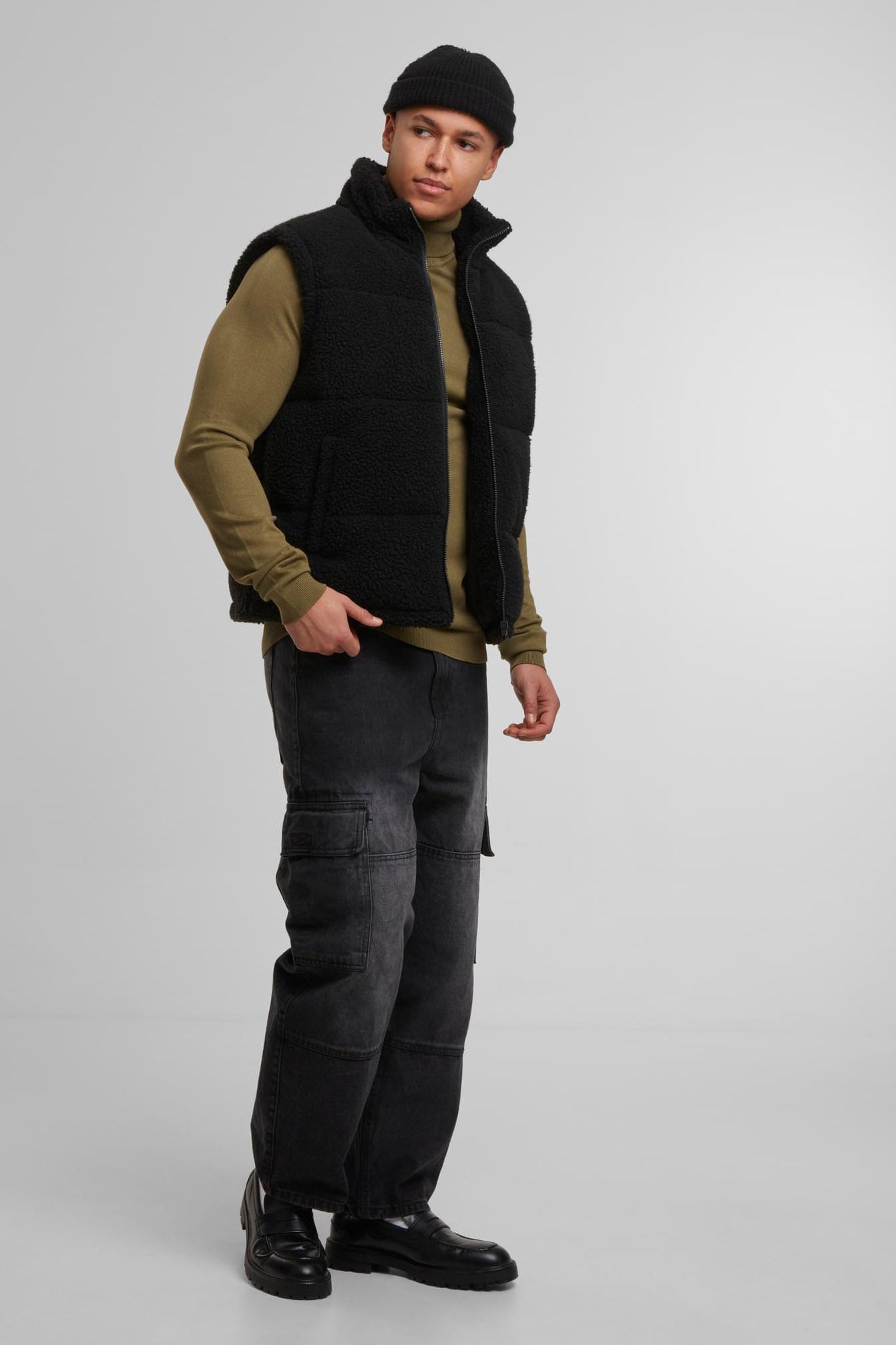 Teddy Gilet - Black