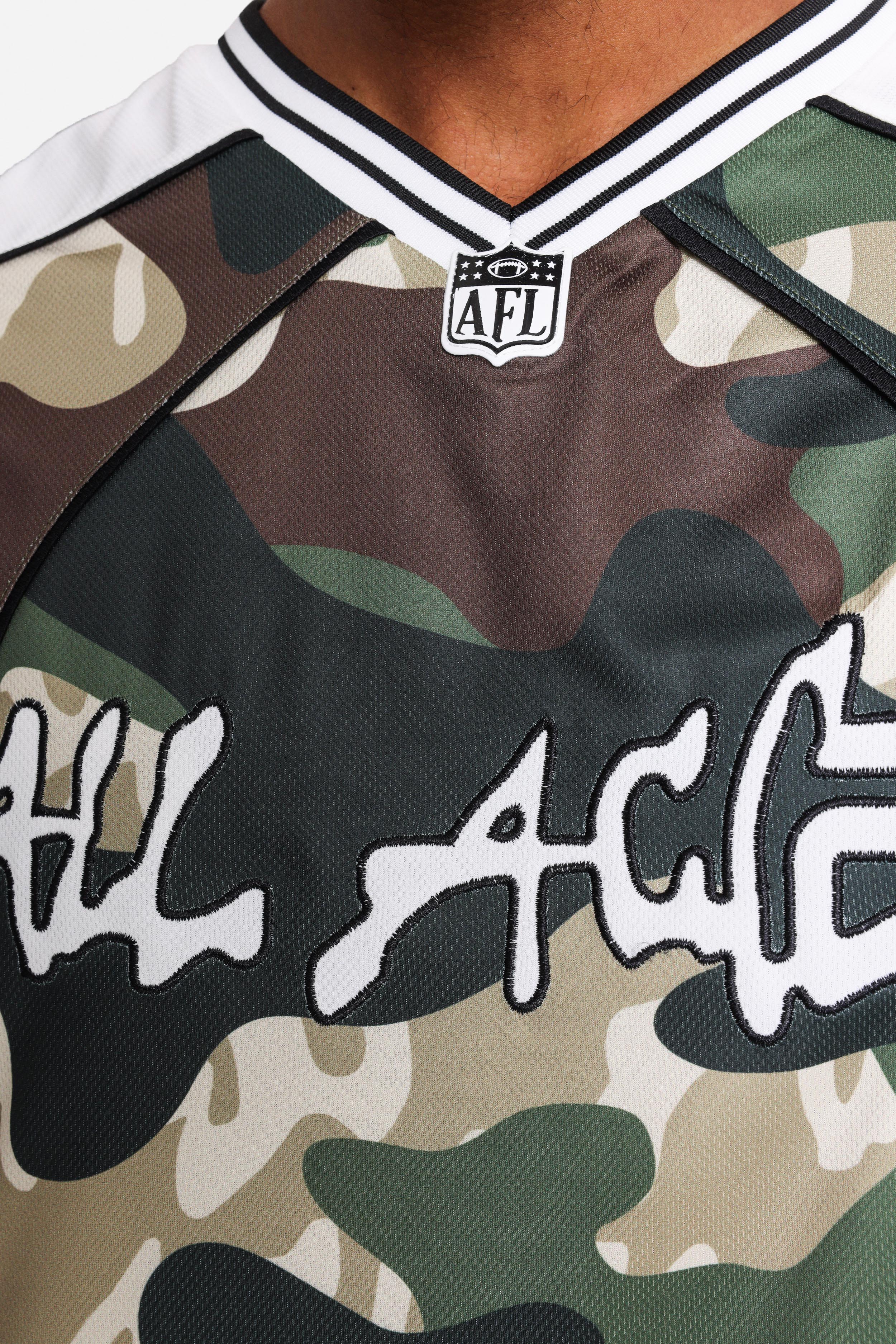 Mesh T-Shirt - Vert Camouflage + Weiss