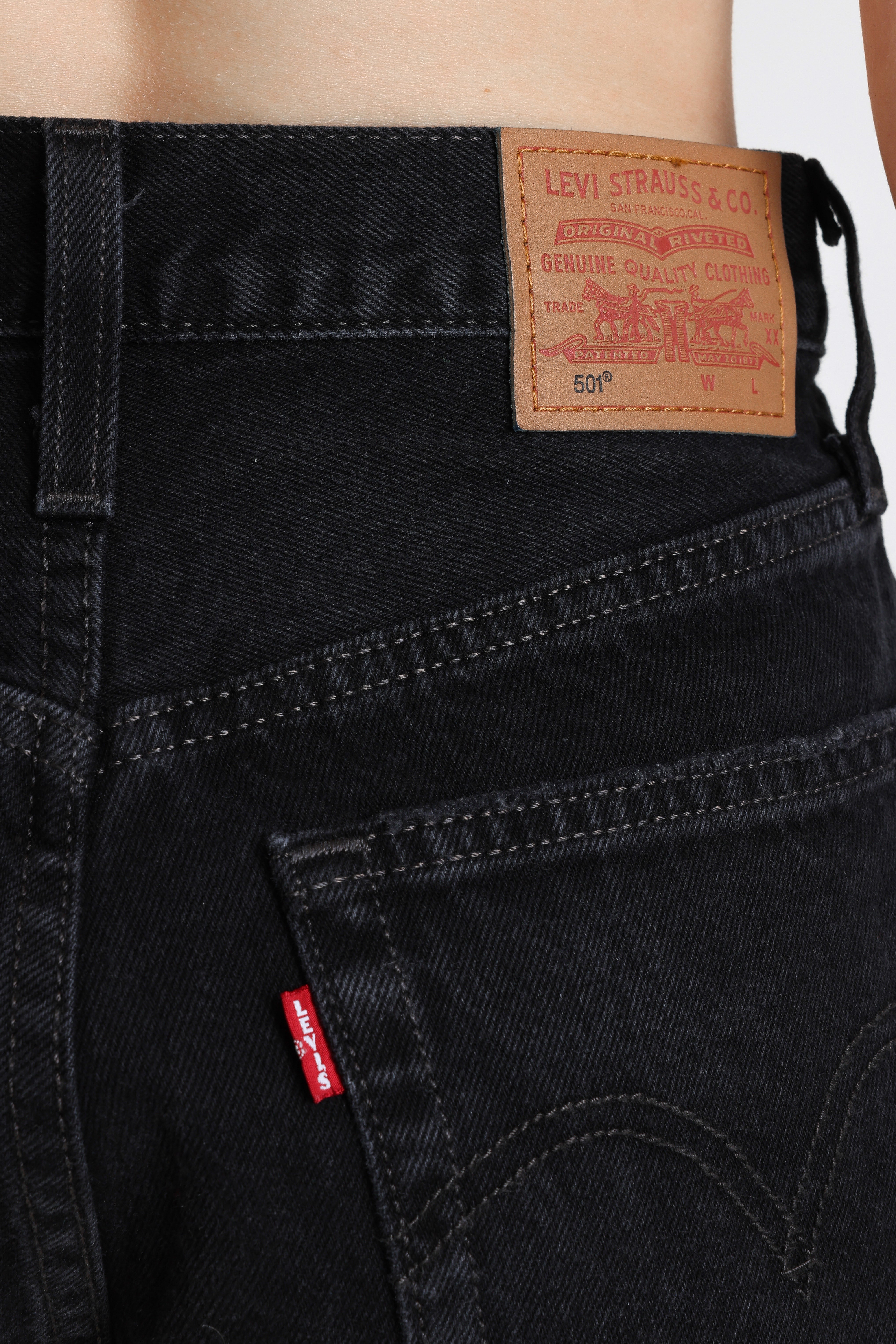 501 denim shorts - Black Destructed