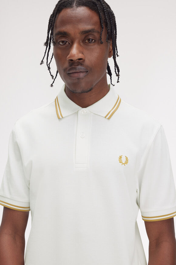 Polo con punta gemella - Bianco neve