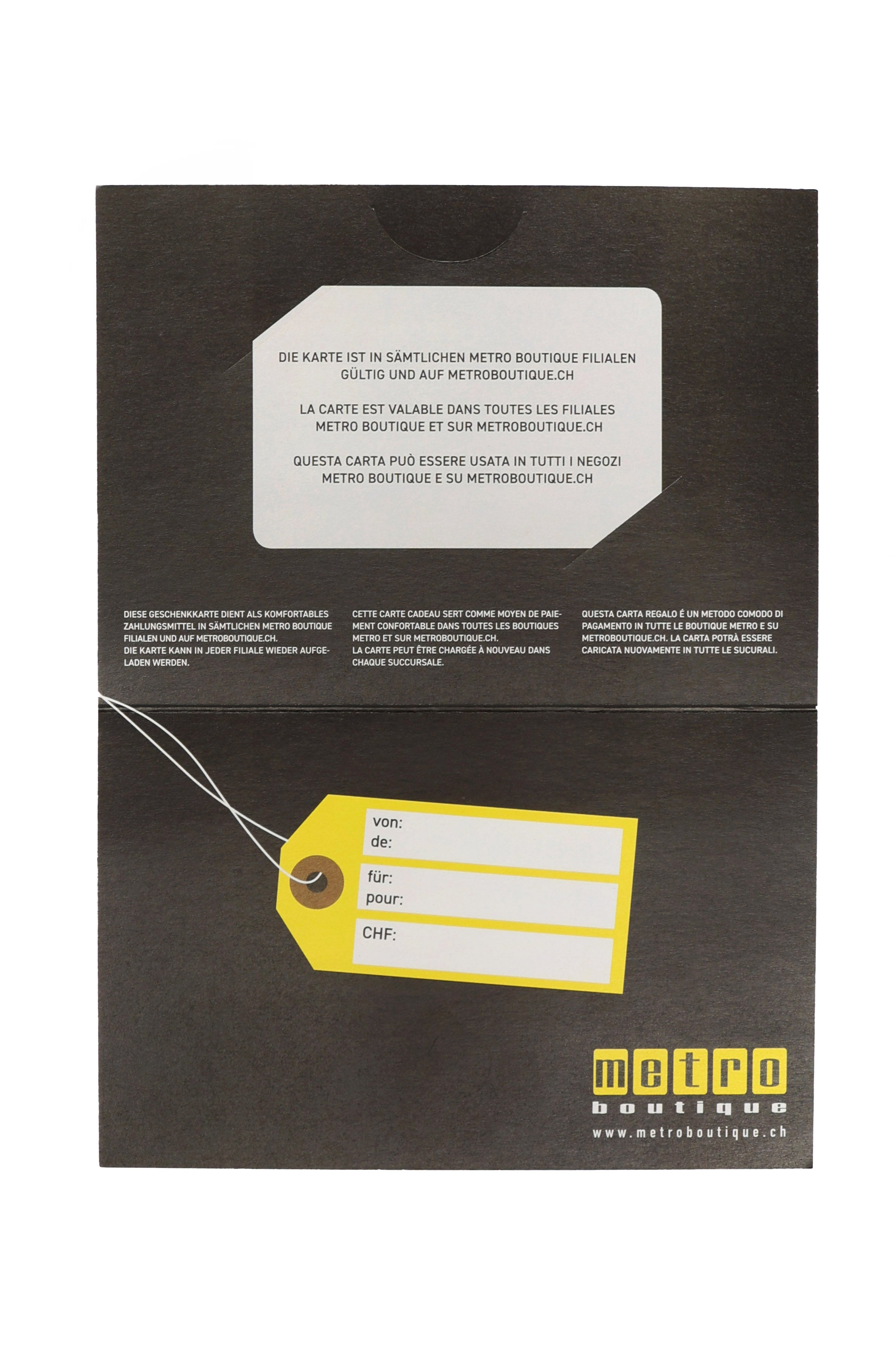 Giftcard - Gelb + Mehrfarbig