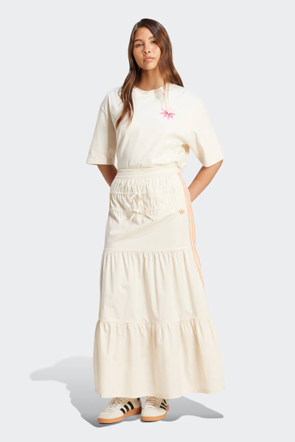 Summer Glow Graphic Oversize T-Shirt - Wonder White