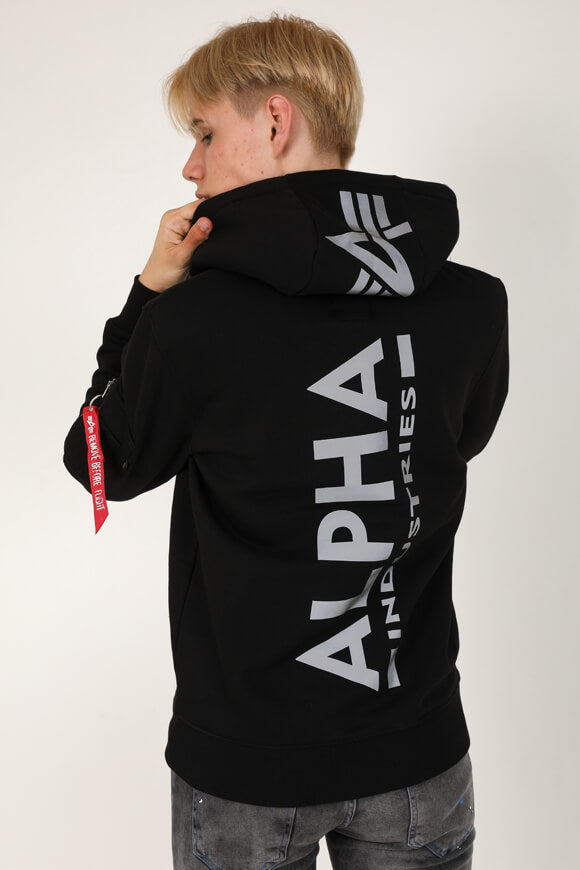 Kapuzensweatshirt - Schwarz