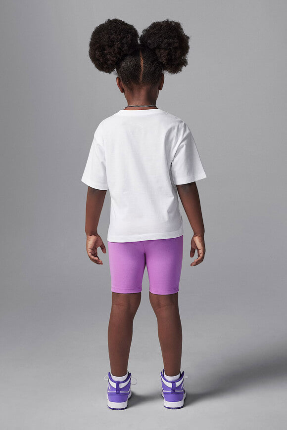 Kids-Set - White + Rush Fuchsia