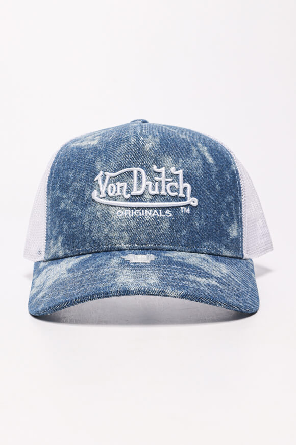Newark Trucker Cap / Snapback - Denim Blue + White