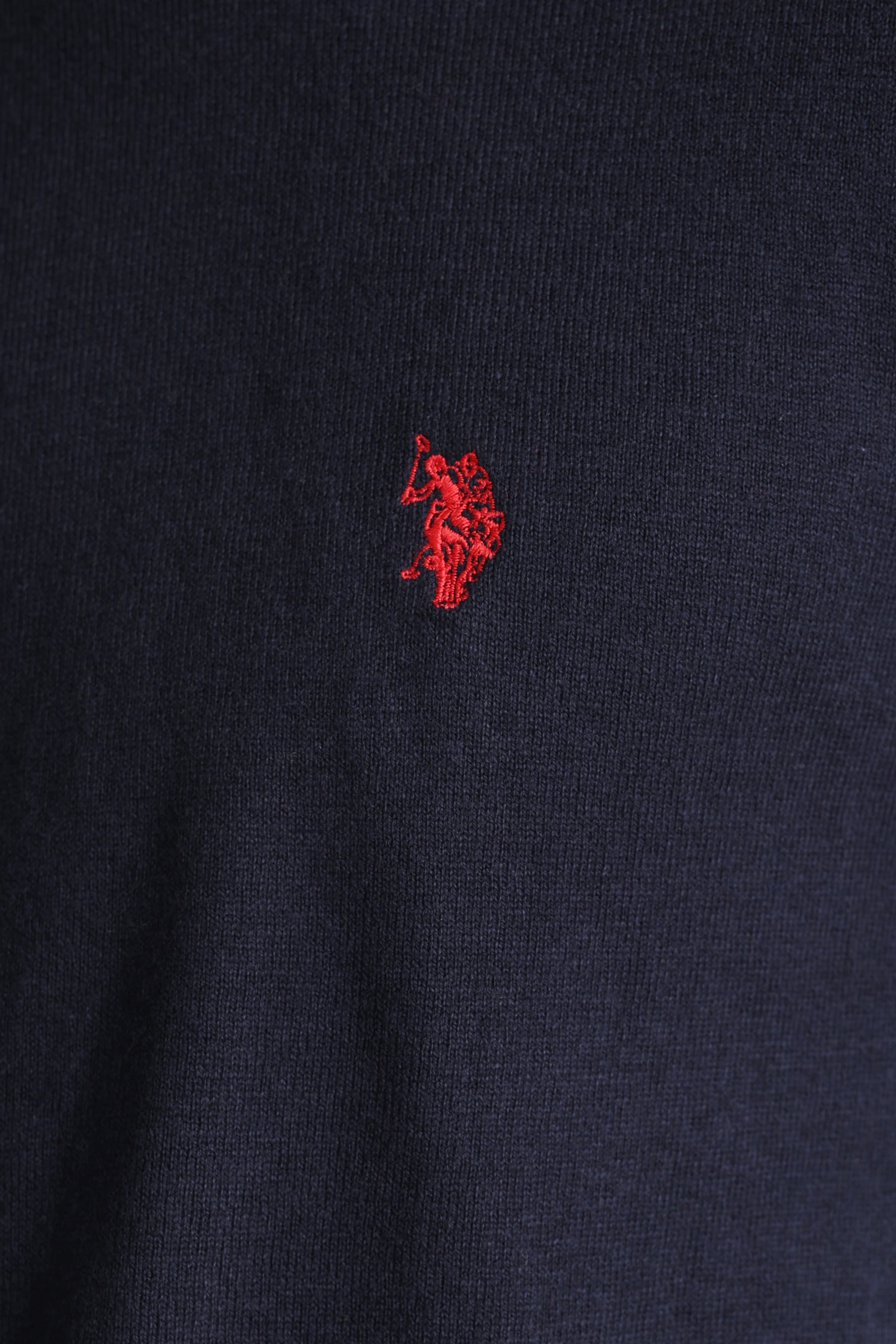 Leon fine knit sweater - Navy