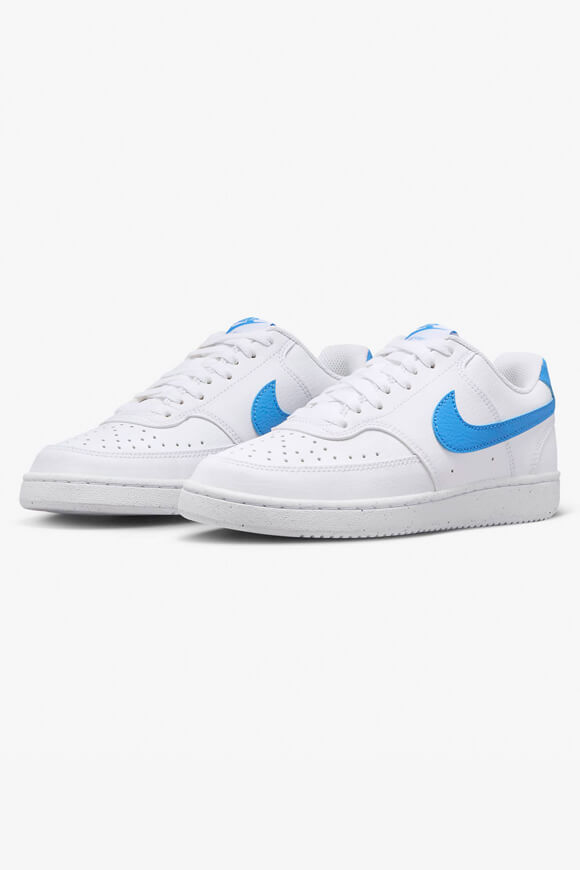 Court Vision Next Nature Sneaker - White + University Blue