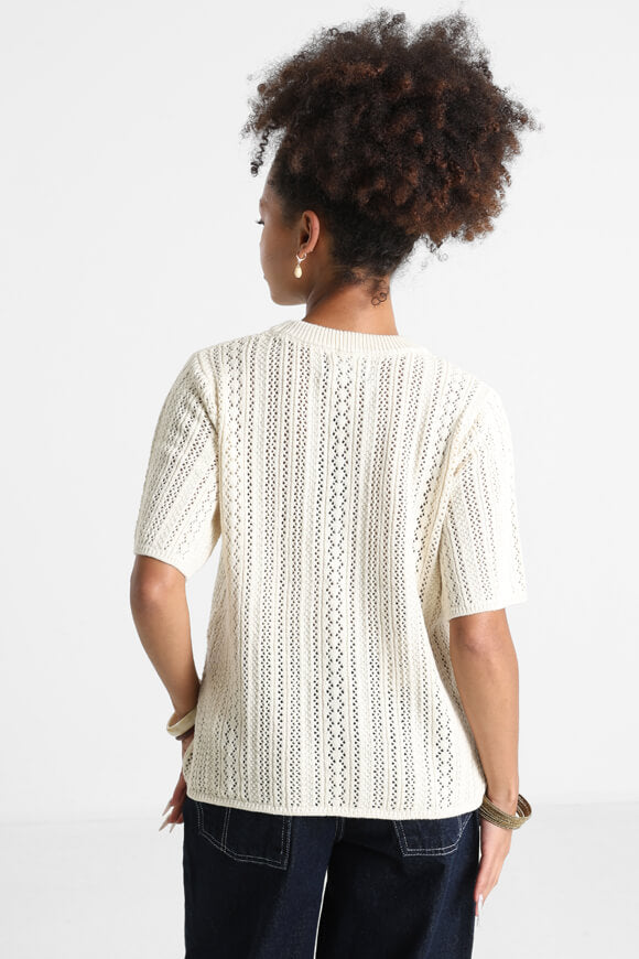 PCNUKA Strick T-Shirt - Birch