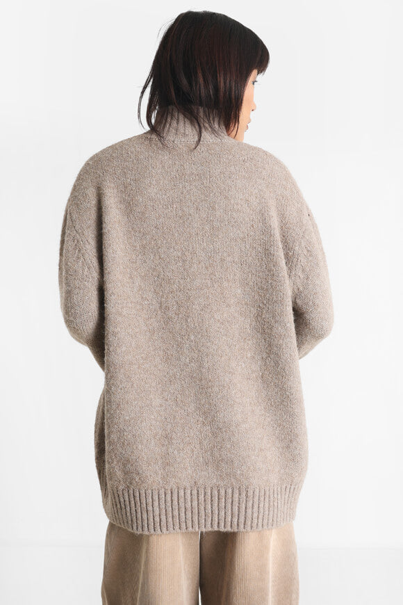Maglia oversize - beige screziato