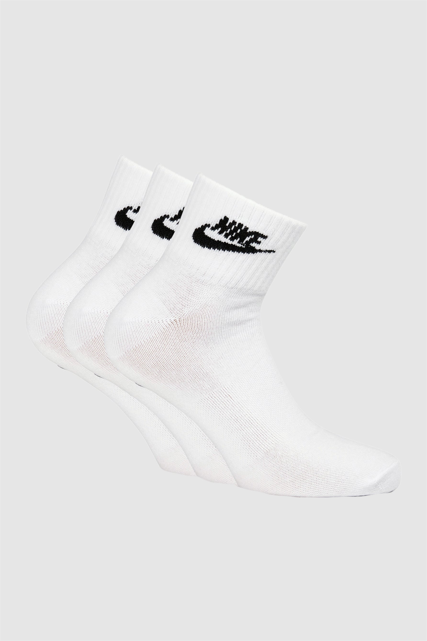 Lot de trois chaussettes - blanc + noir