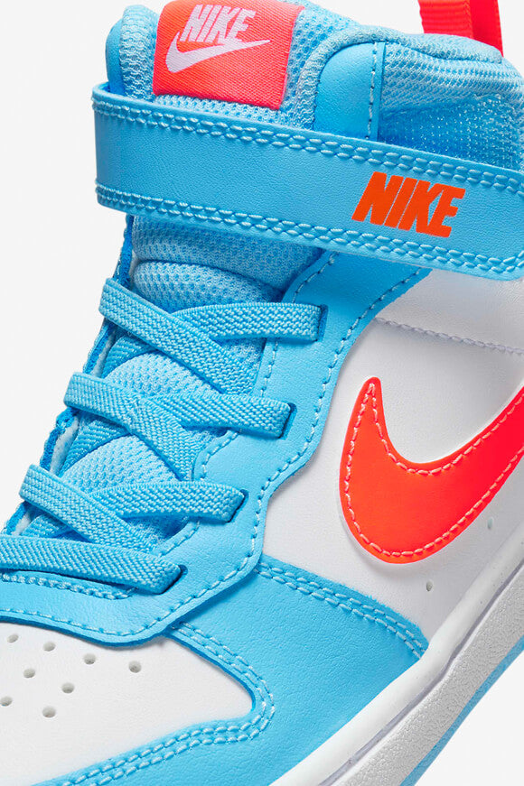 Sneaker Court Borough 2 Bambini - Blu Acquario + Arancione Totale