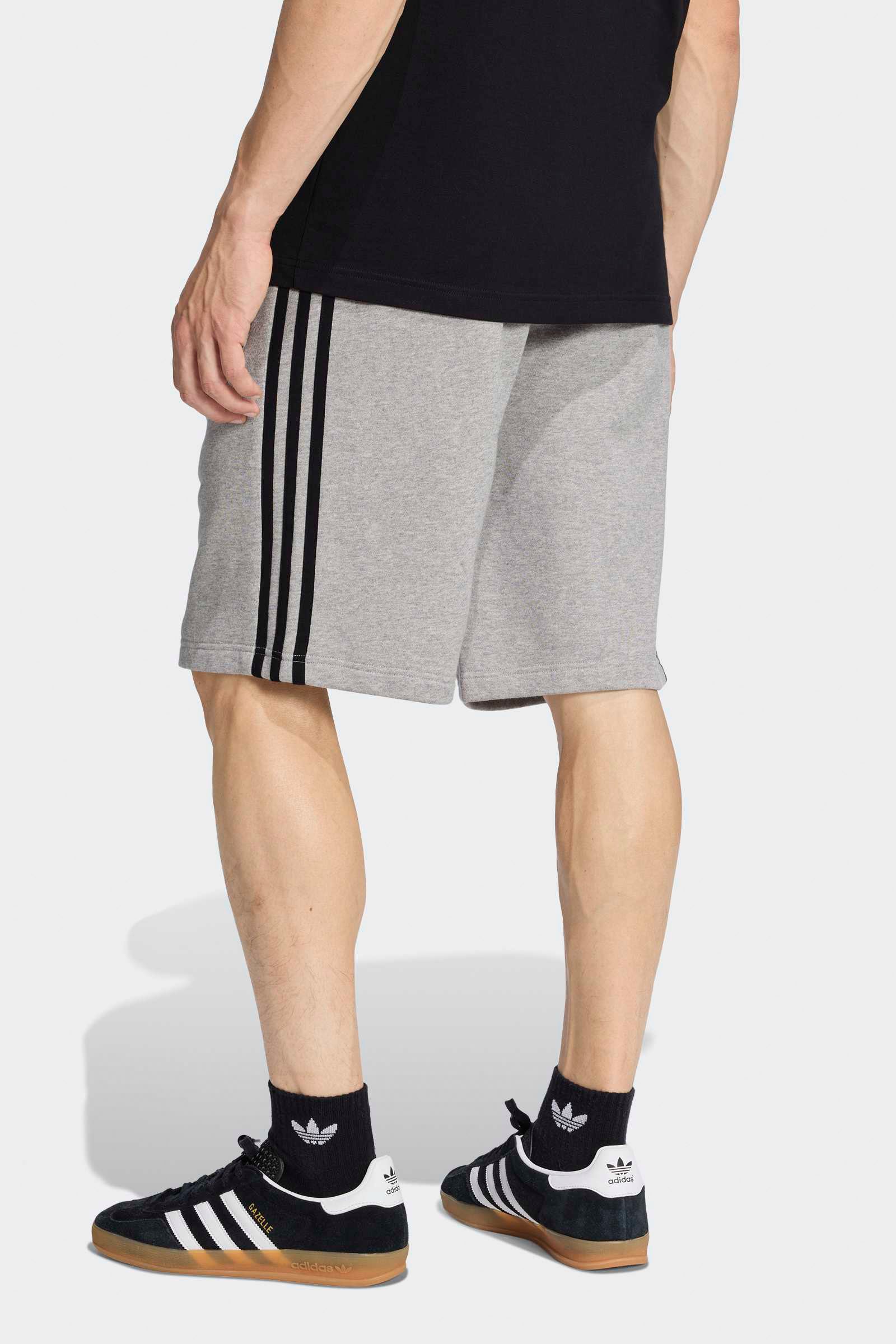 3-Stripes short en sweat - Medium Grey Heather