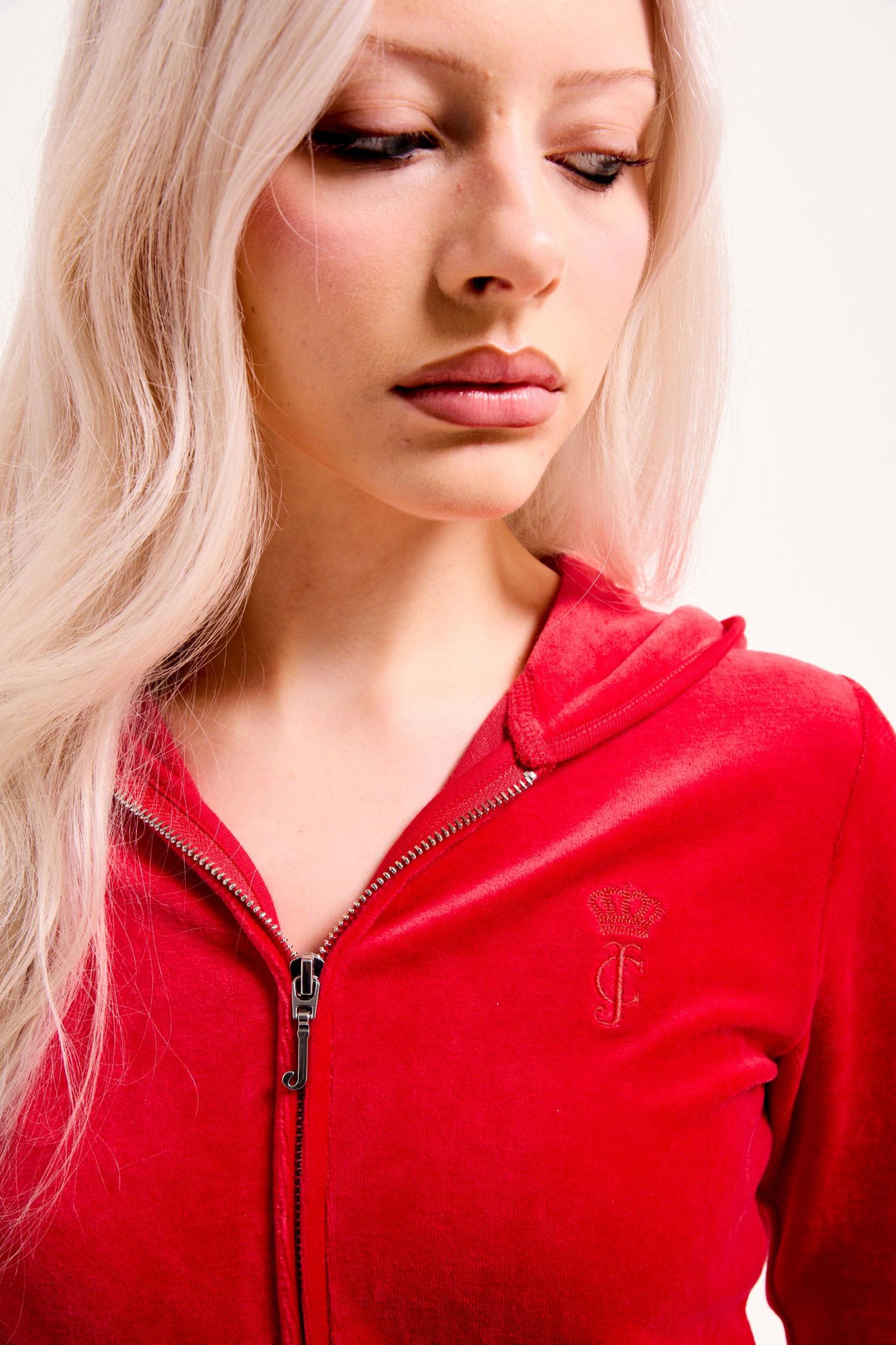 Robyn Crop velvet jacket - Toreador