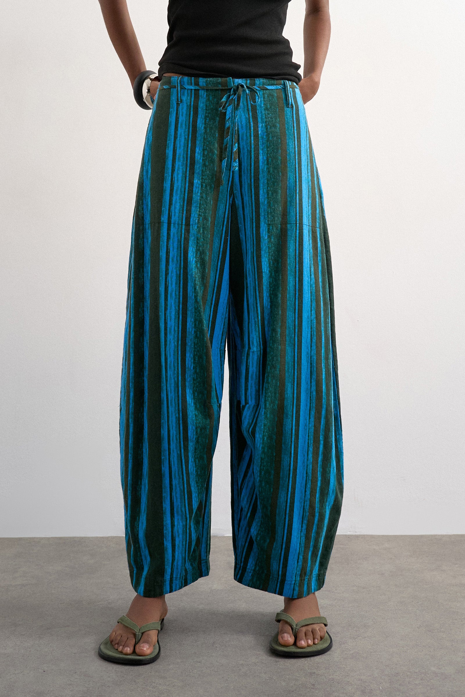 TSALLIE Ballon-Leinenhose - Classic Blue