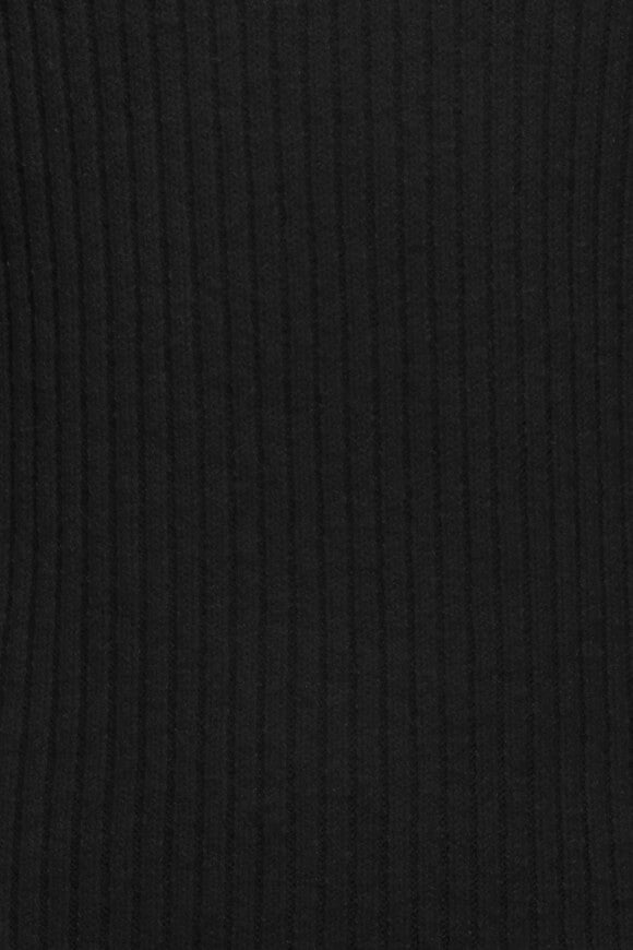 KOGKATIA Off Shoulder ribbed knit sweater - Black