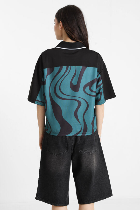 Mesh polo shirt - Dark green