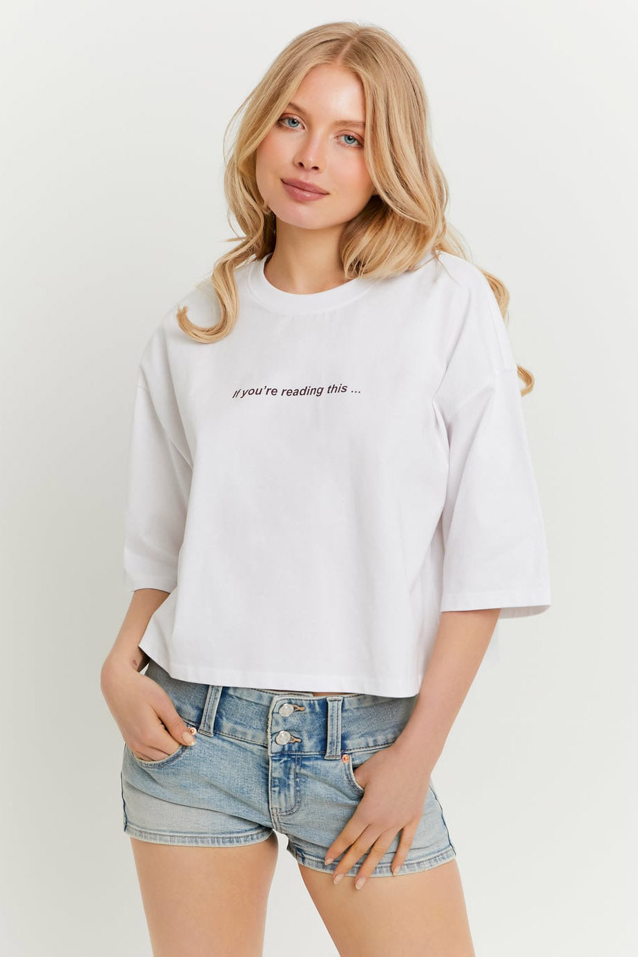 Crop T-Shirt - White