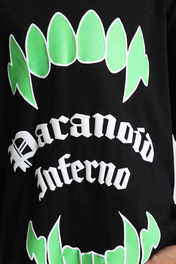 T-shirt ampia - Nero + Verde + Bianco