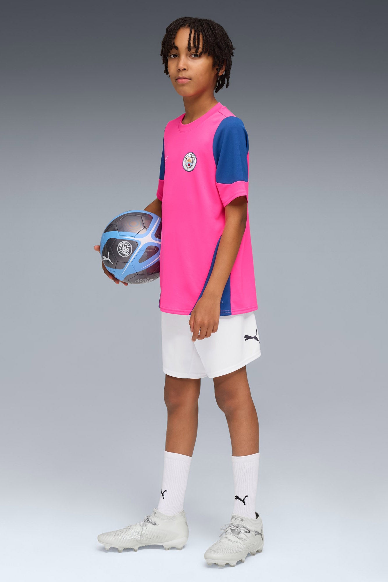 Manchester City Mesh T-Shirt - Fluro Pink
