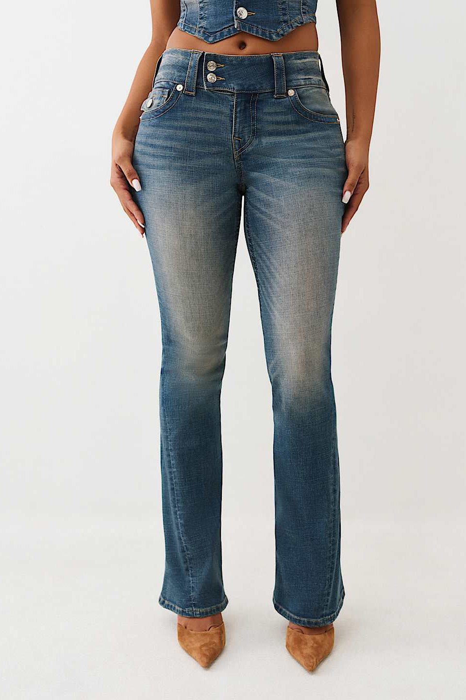 Joey jean flare - Radiant Pearl