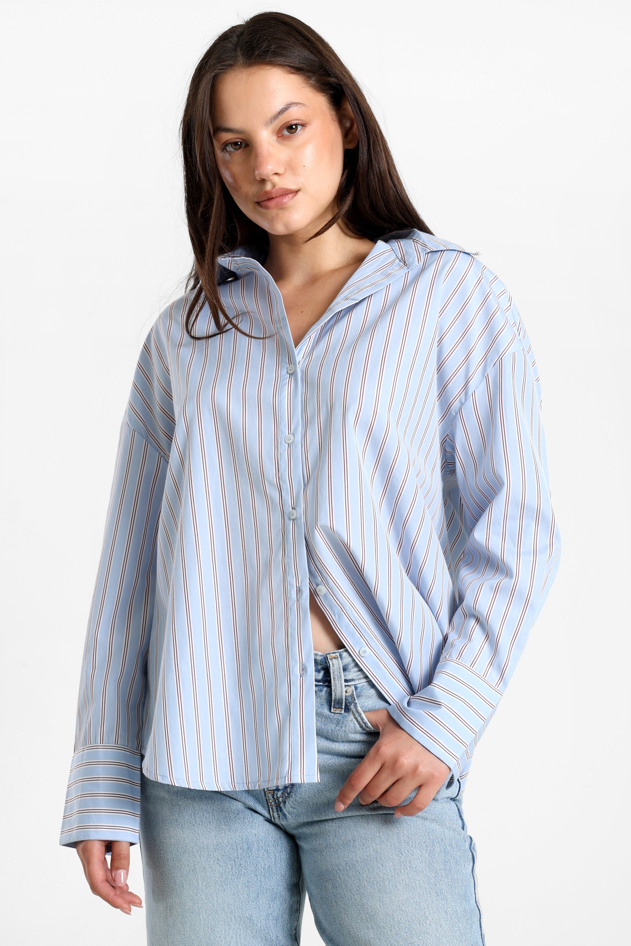 ONLREGON chemise longue - Dusty Blue