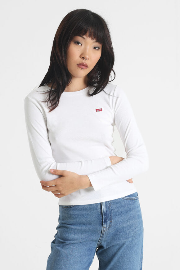 Essential long sleeve shirt - White