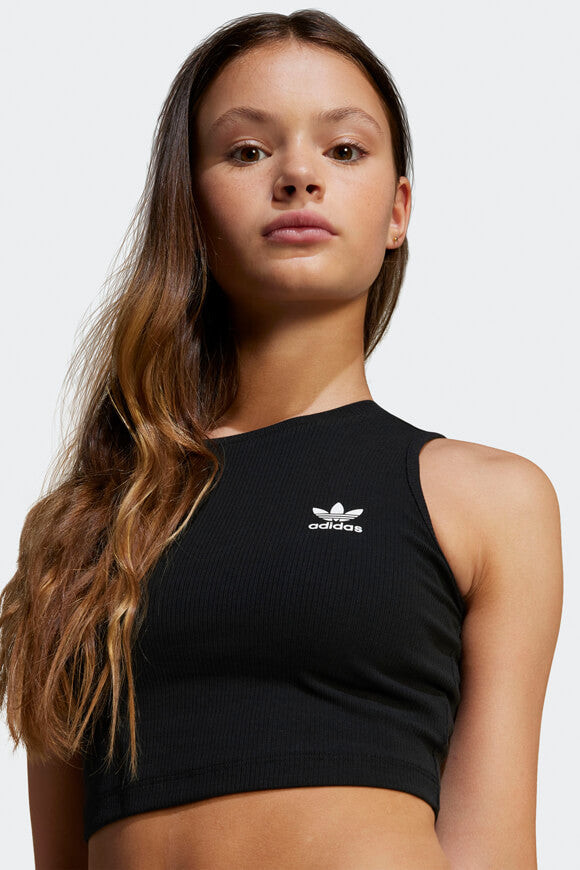 Débardeur côtelé - Noir