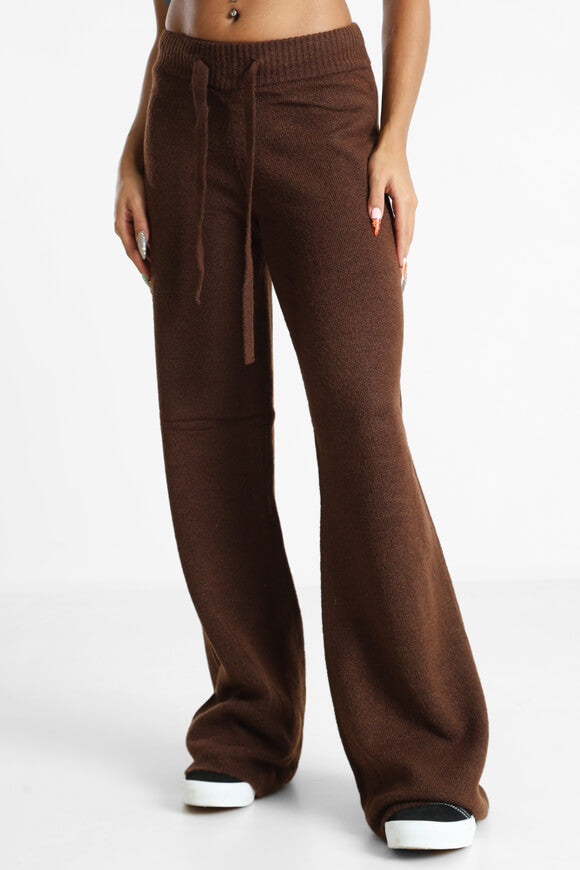Strickhose - Dunkelbraun