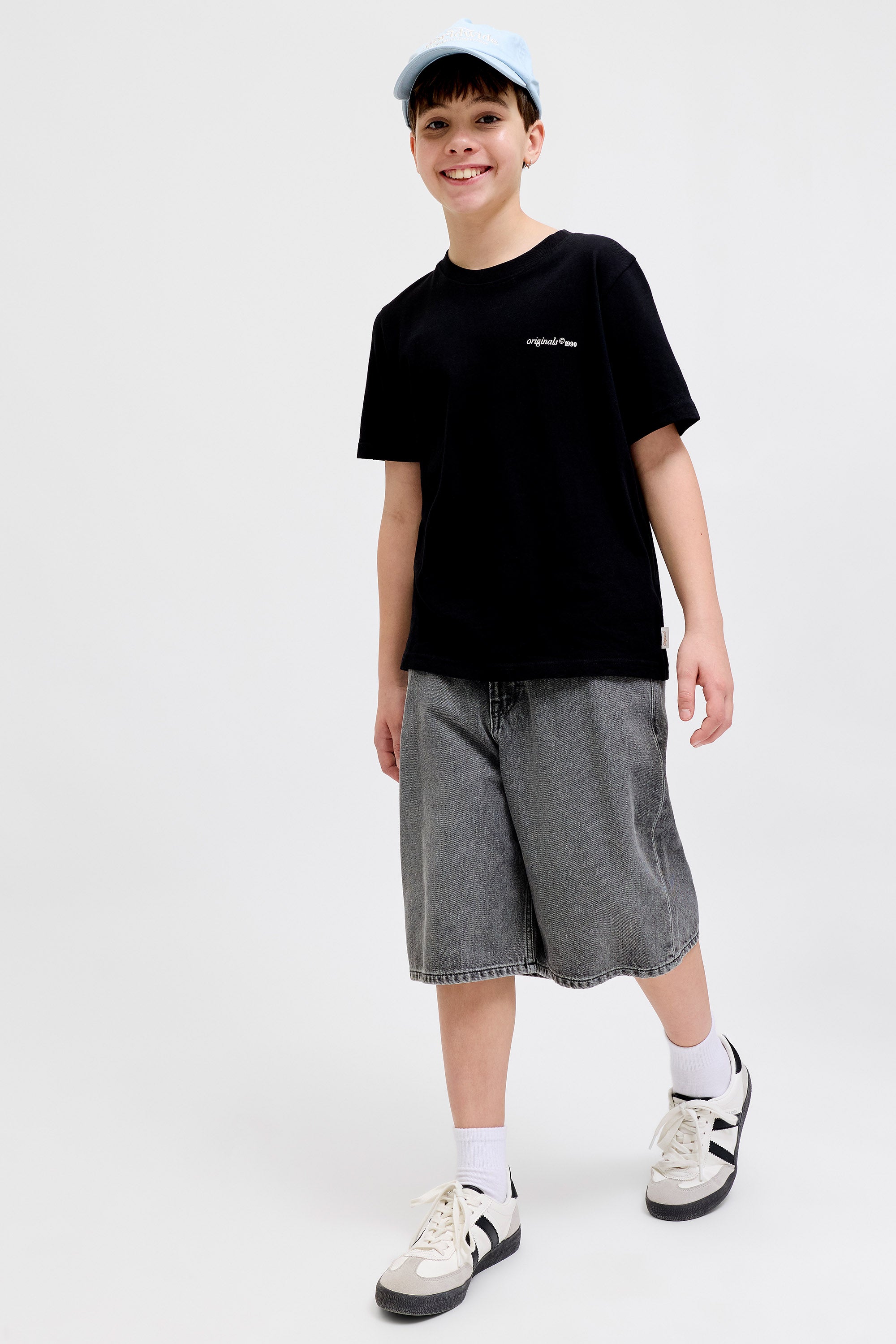 JJIRON Extra Baggy Fit Jeans Bermudashorts - Black Denim