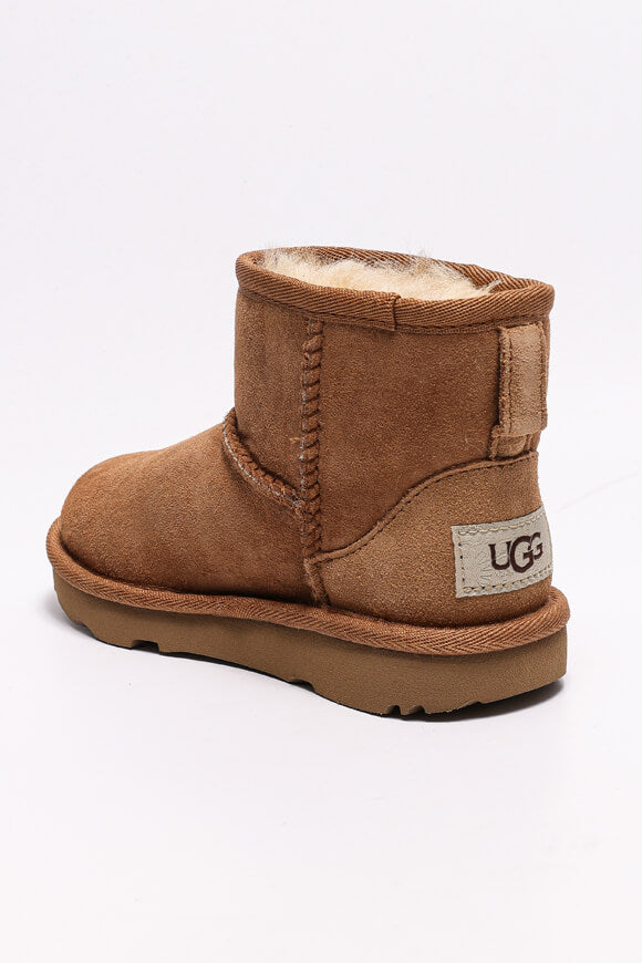Classic Ultra Mini Kids lined winter ankle boot - Chestnut