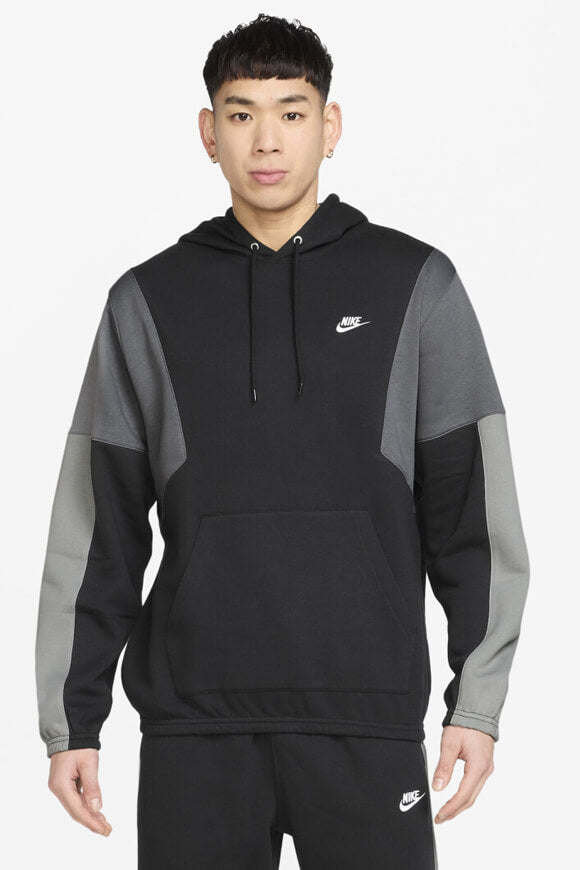 Hooded sweatshirt - Black + Grey