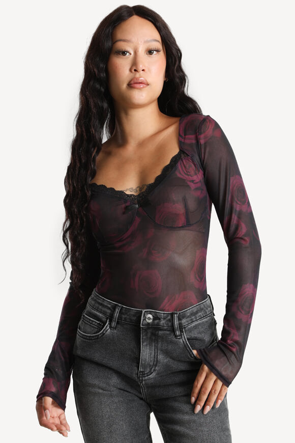 Corpo in rete - Nero + viola