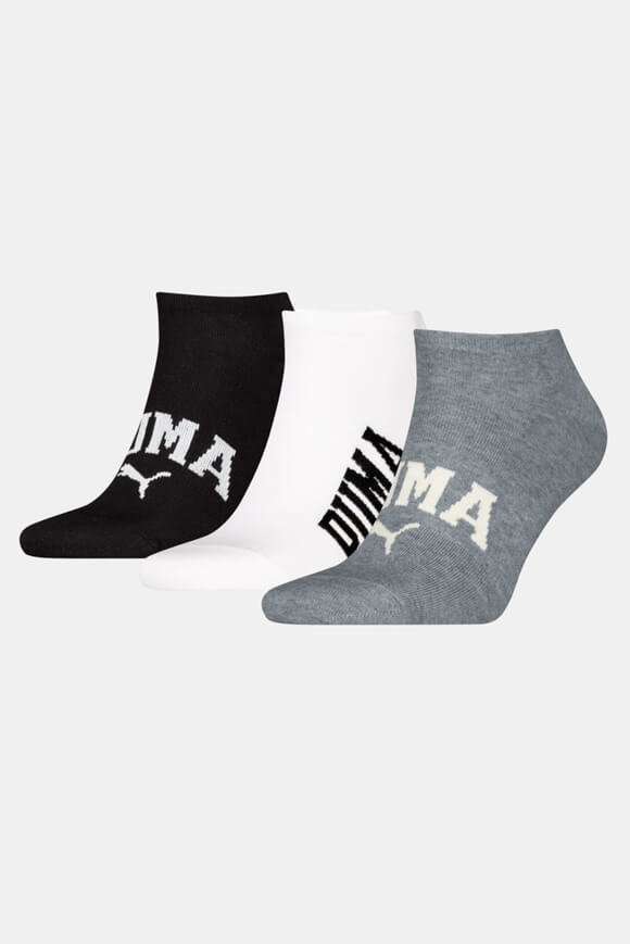 Three-pack of socks - Grey + White + Black