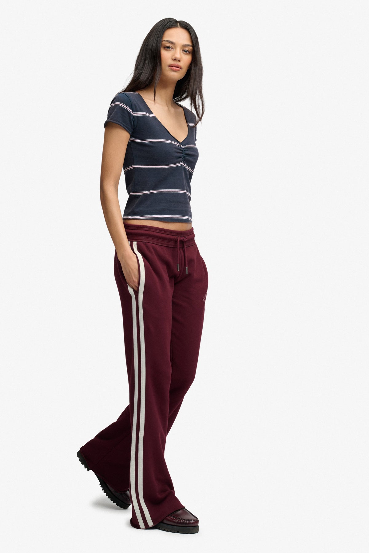 Flare Sweathose - Port Red