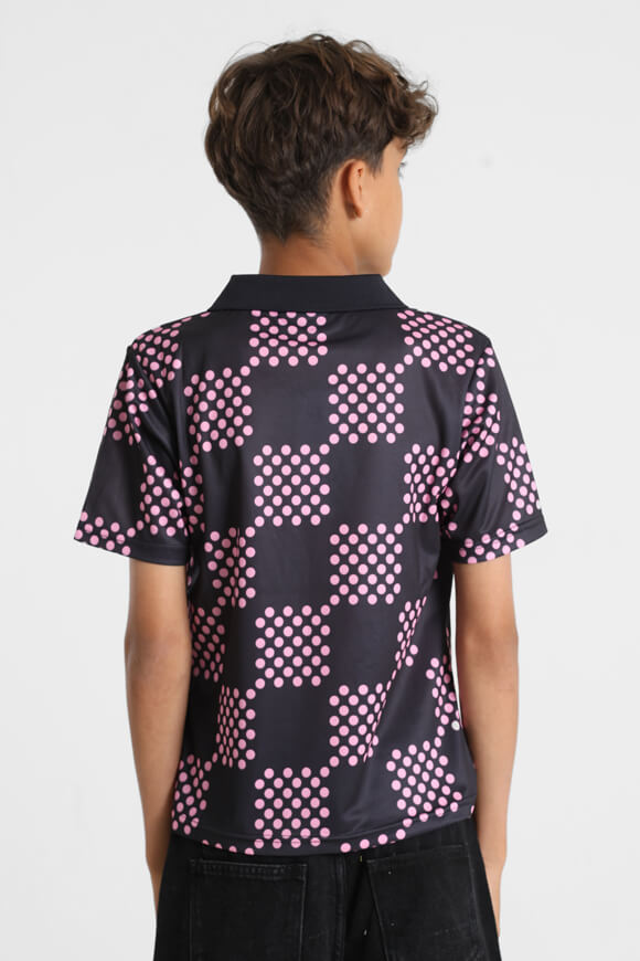 Poloshirt - Schwarz + Rosa