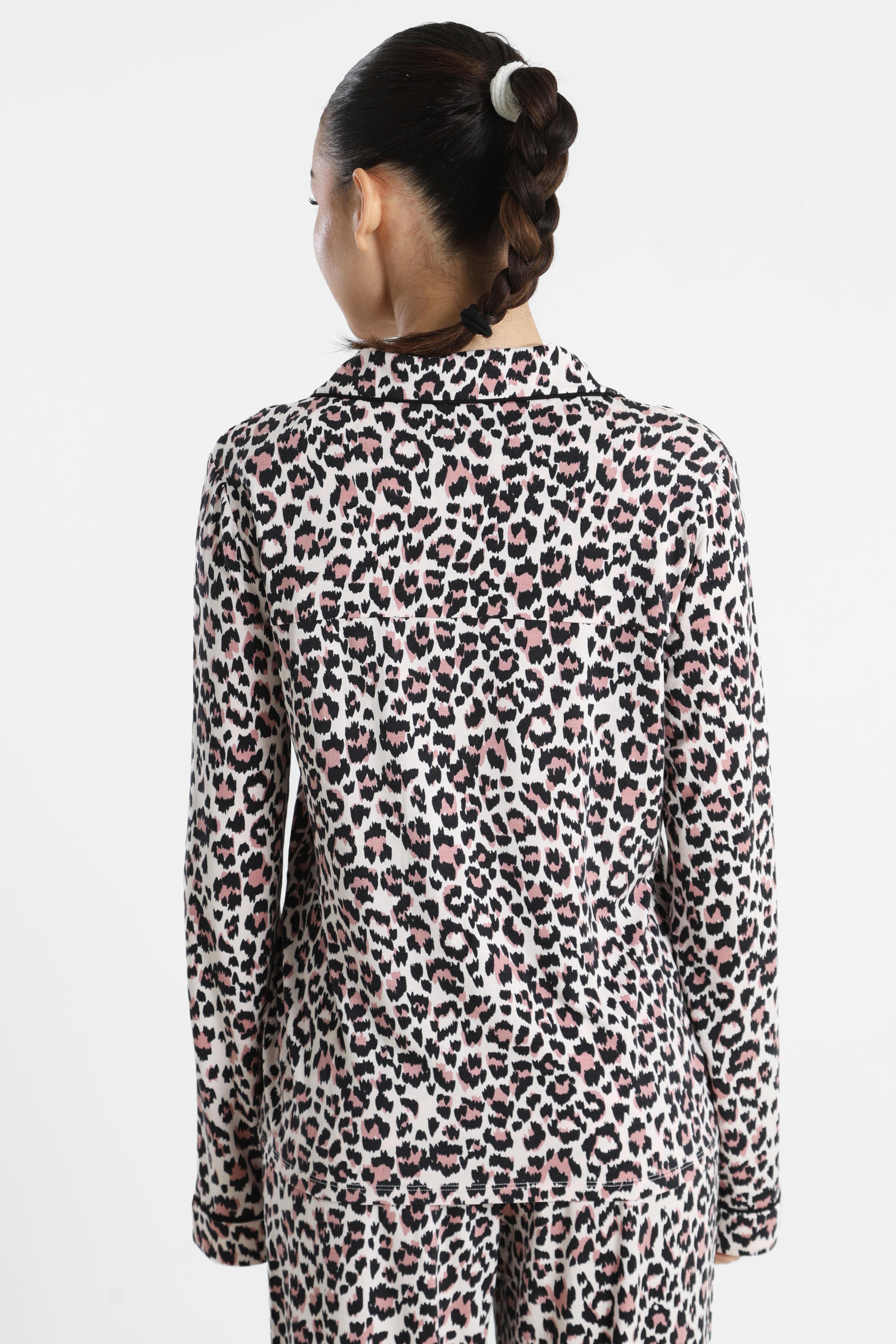 Haut de pyjama - Pink Leopard