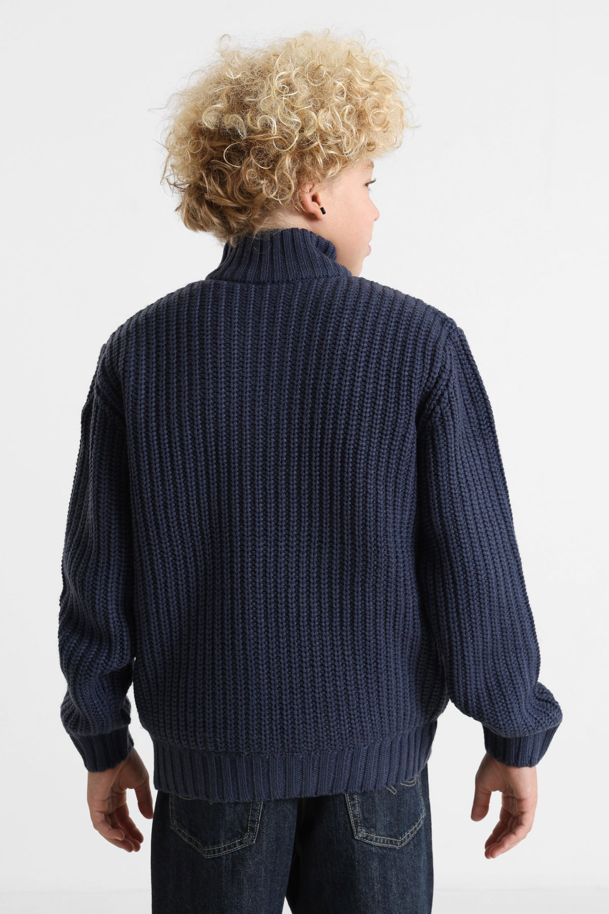 Crest Strickjacke - Navy