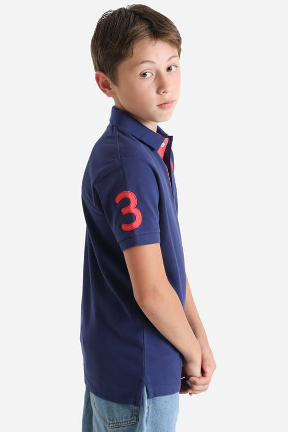 Fluorescent polo shirt - Navy