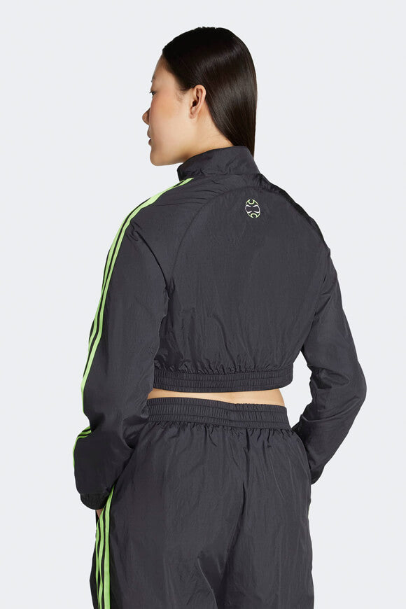 Veste d'entraînement Teamgeist Crop - Black + Signal Green