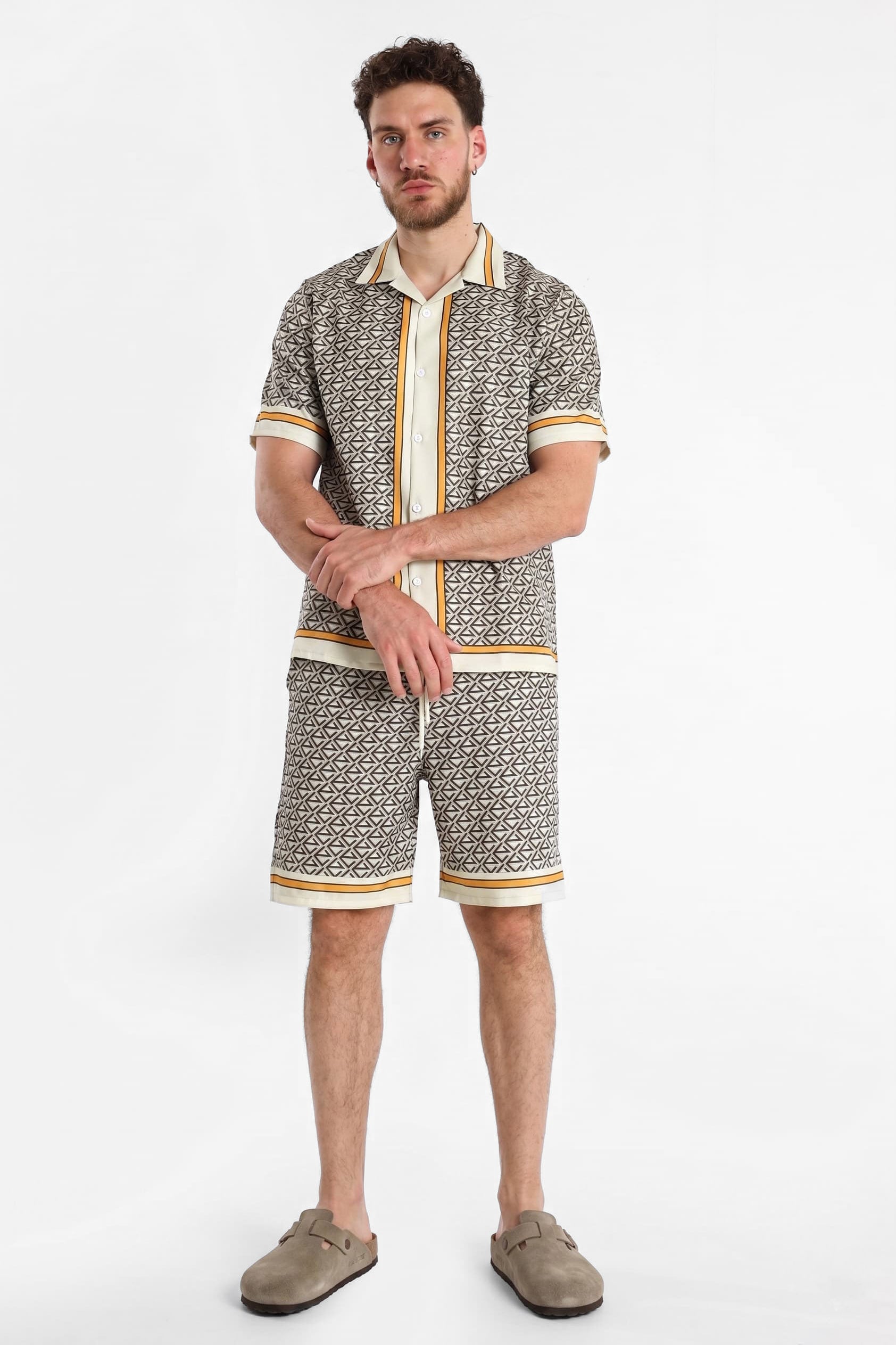 Hemd - Grey + Cream