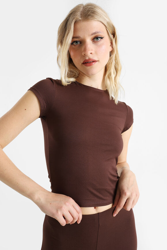 T-shirt à crochets - Marron