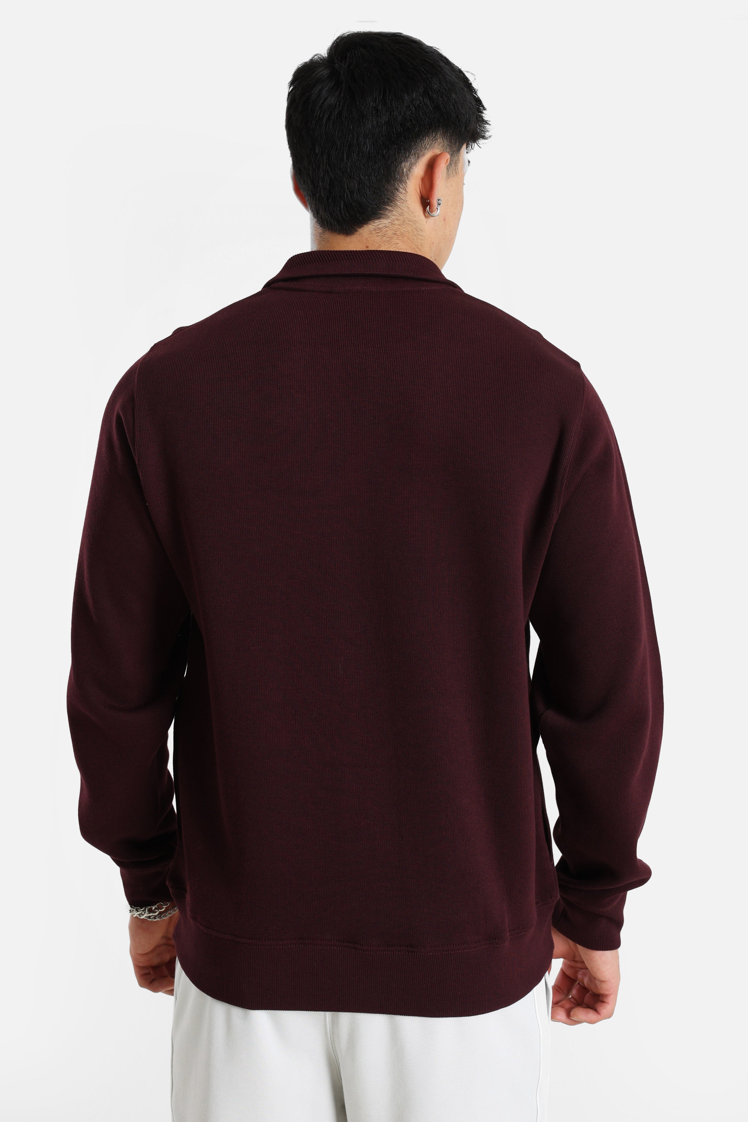 Ribbed knit sweater - Oxalis