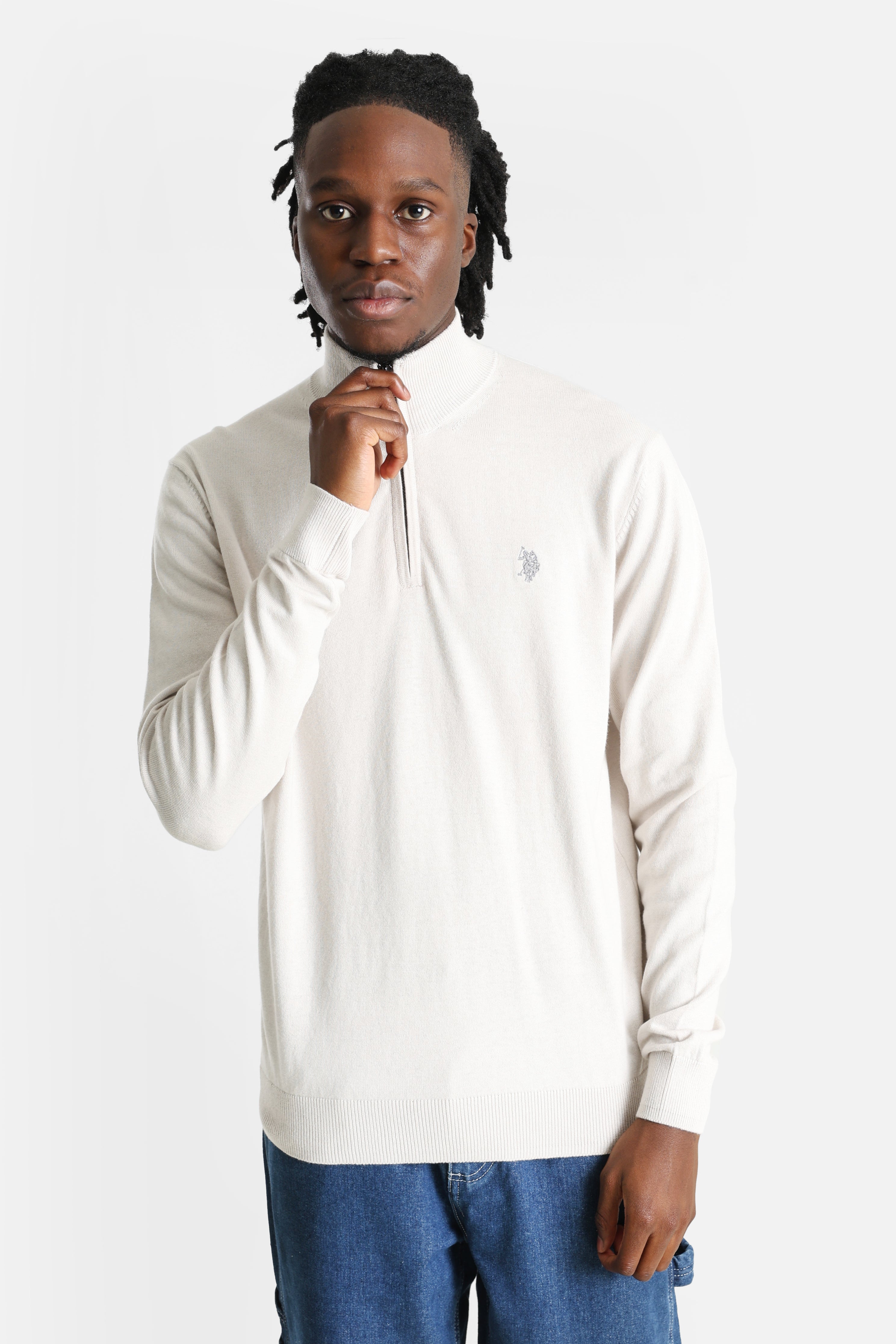 Kirk pull en tricot fin - Light Beige