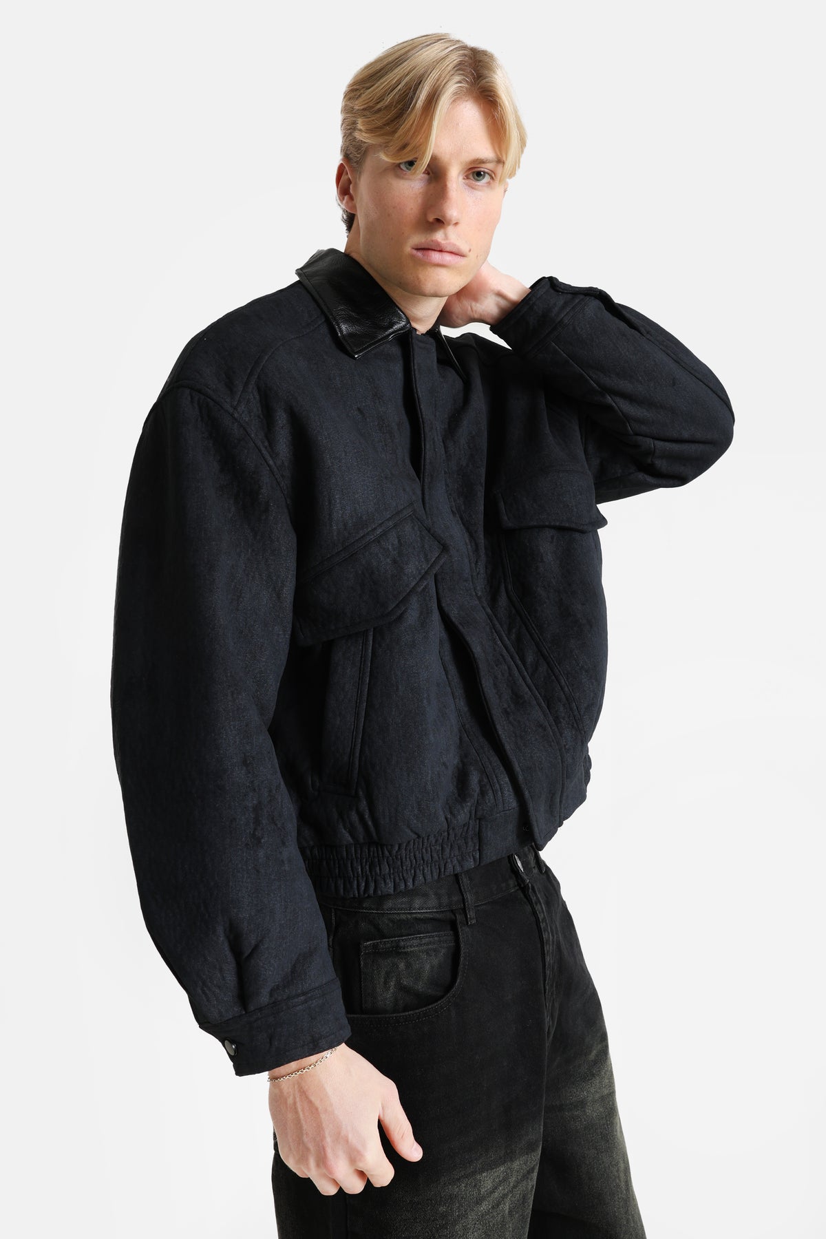 Wattierte Jacke - Black